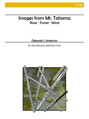 Book cover for Images from Mt. Tahoma for Solo Bassoon and Flute Choir