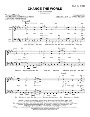 Change The World (arr. Deke Sharon, David Wright)