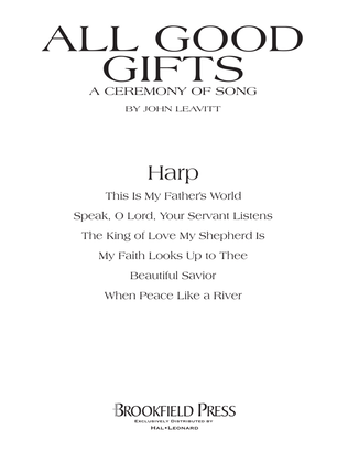 Book cover for All Good Gifts - Harp