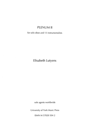Book cover for Plenum II Op.92