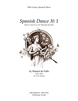 Book cover for Spanish Dance No. 1, Danza from La vida breve for string trio (vln I, vln II, vc)