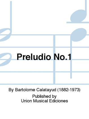 Book cover for Preludio No.1