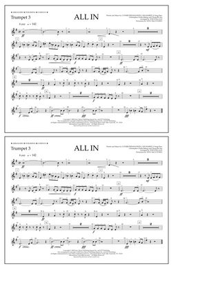 Book cover for ALL IN (arr. Tom Wallace) - Trumpet 3