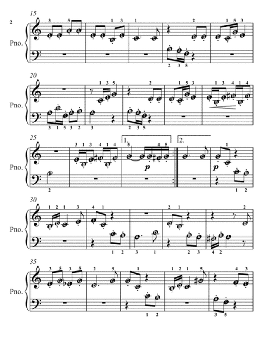 Violetta Polka Opus 404 Beginner Piano Sheet Music