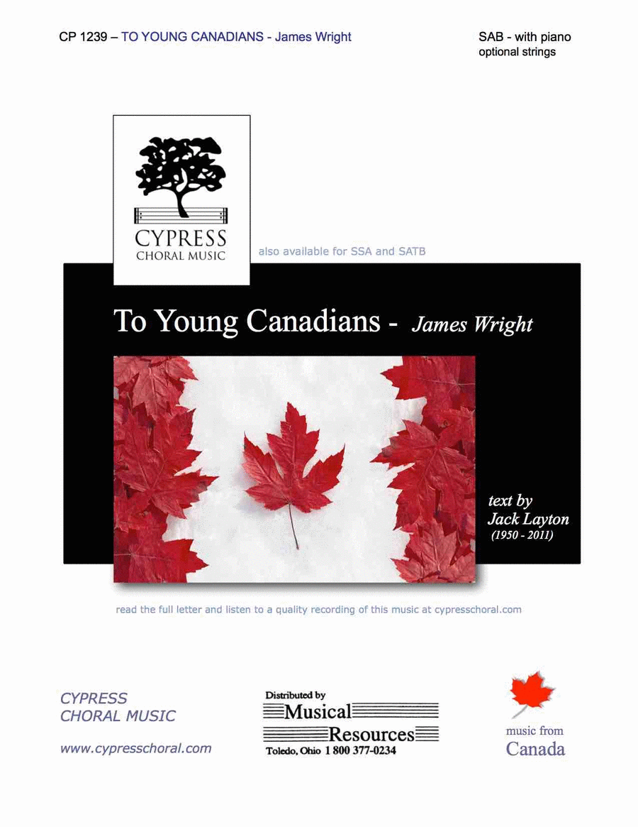 To Young Canadians