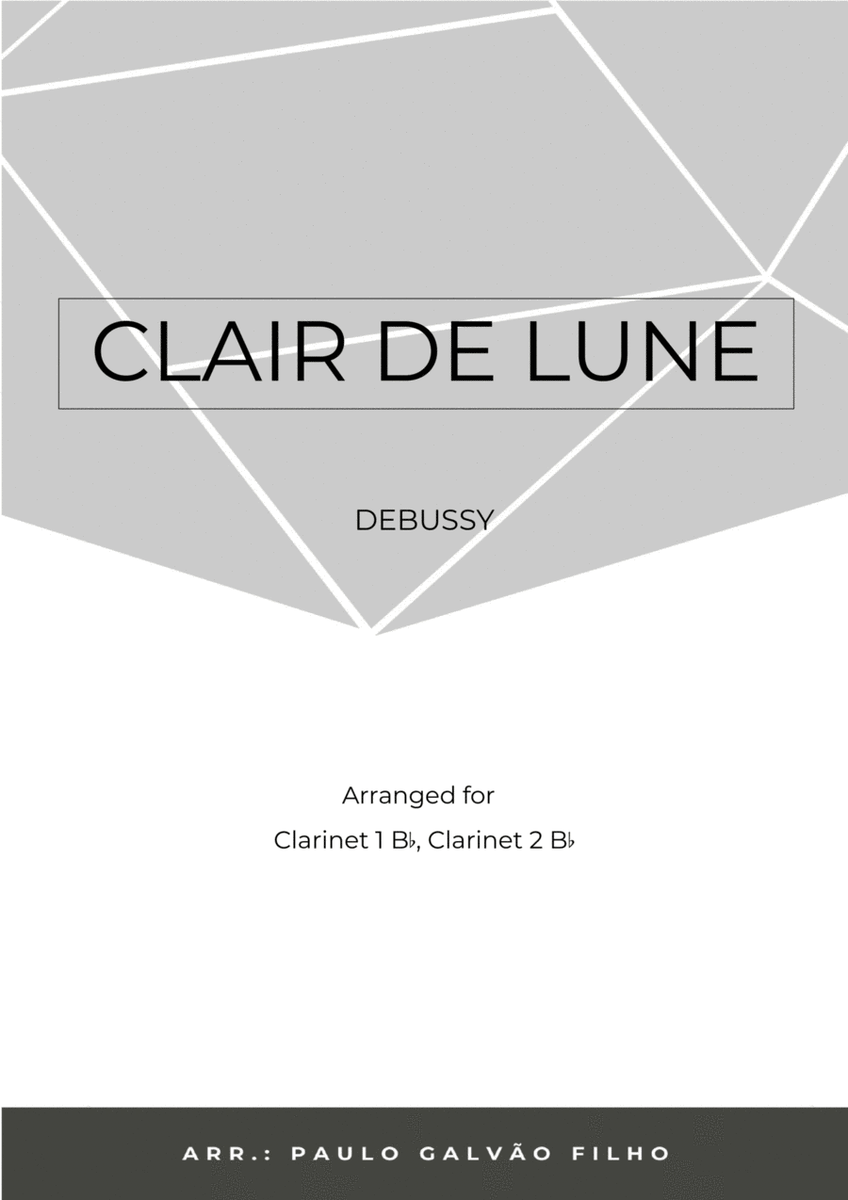 CLAIR DE LUNE - CLARINET DUO image number null