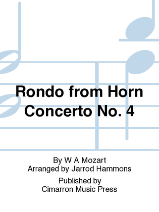 Book cover for Rondo from Horn Concerto No. 4
