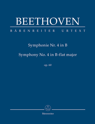 Book cover for Symphony, No. 4 B flat major, Op. 60