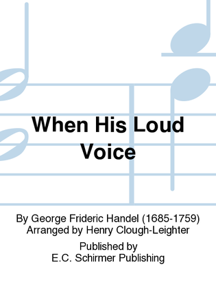 Book cover for Jephtha: When His Loud Voice