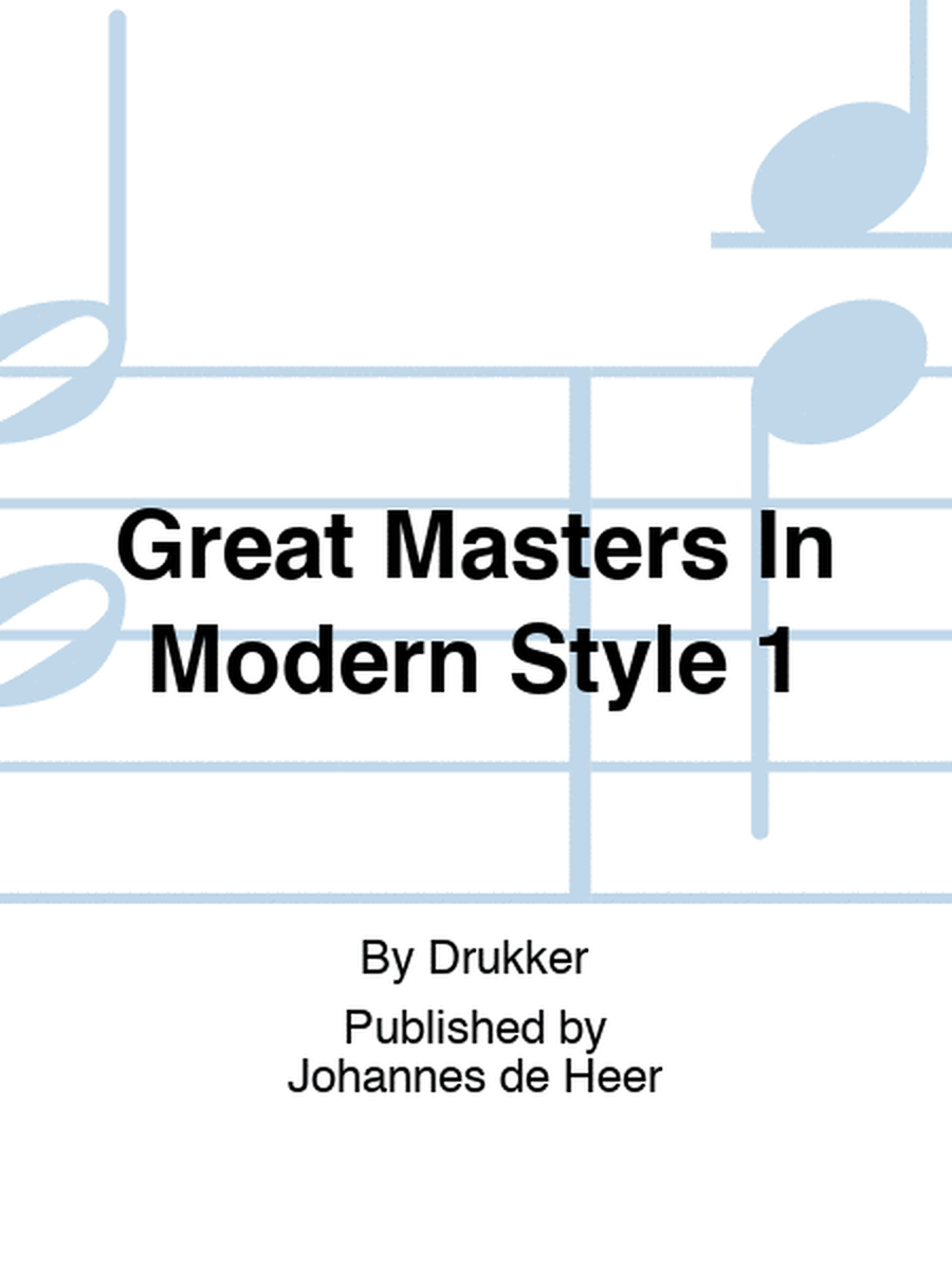 Great Masters In Modern Style 1