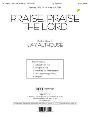 Book cover for Praise, Praise the Lord