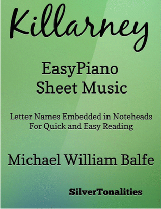 Book cover for Killarney Easy Piano Sheet Music