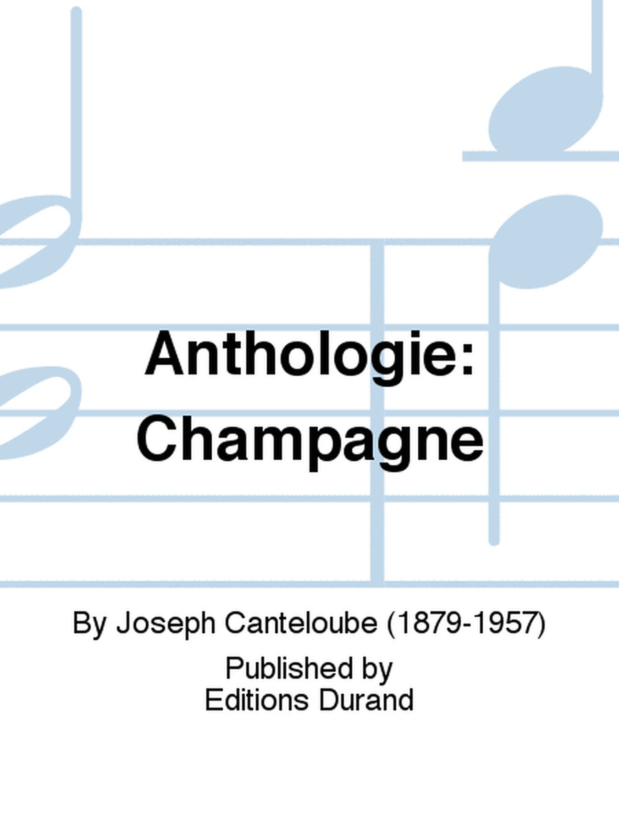 Anthologie: Champagne