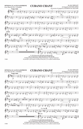 Cubano Chant: Optional Alto Sax