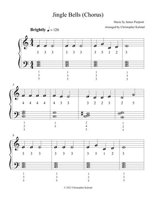 Jingle Bells - C Major (with note names) (arr. Valdir Maia) Sheet Music |  Traditional | Instrumental Solo