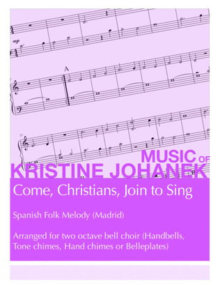 Book cover for Come, Christians, Join to Sing (2 octave Handbells, Tone chimes, Hand chimes or Belleplates)