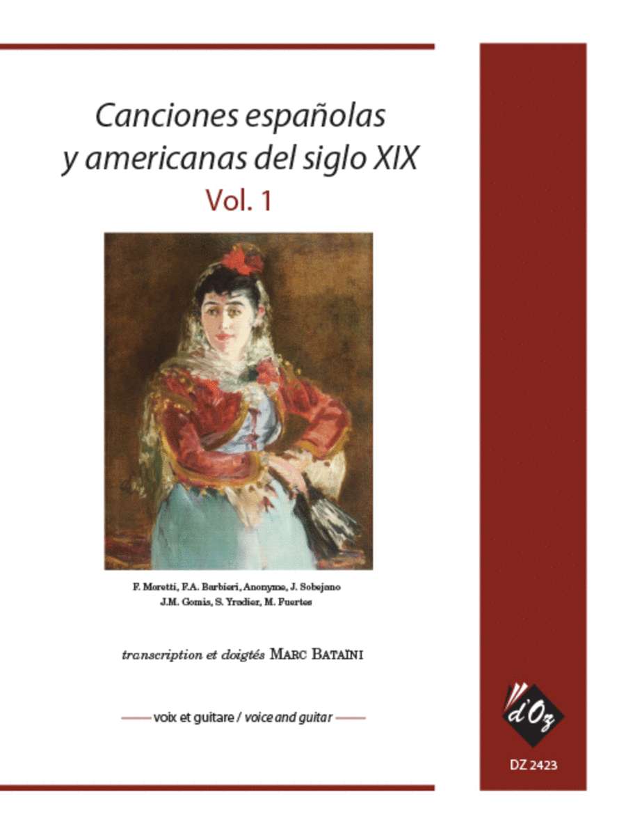 Canciones españolas y americanas del siglo XIX, vol. 1