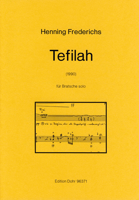Tefilah für Bratsche solo (1990)