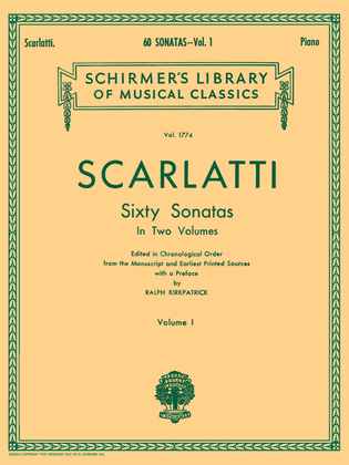 Book cover for 60 Sonatas - Volume I