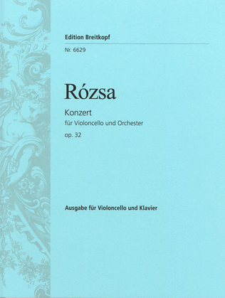 Book cover for Violoncello Concerto Op. 32