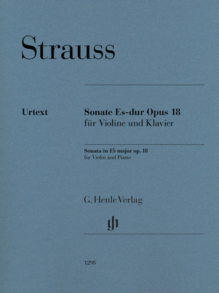 Book cover for Violin Sonata in E-flat Major, Op. 18