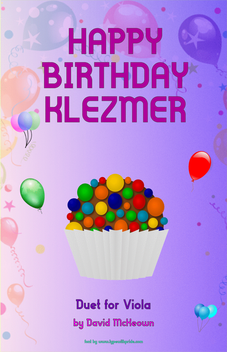 Happy Birthday Klezmer, for Viola Duet