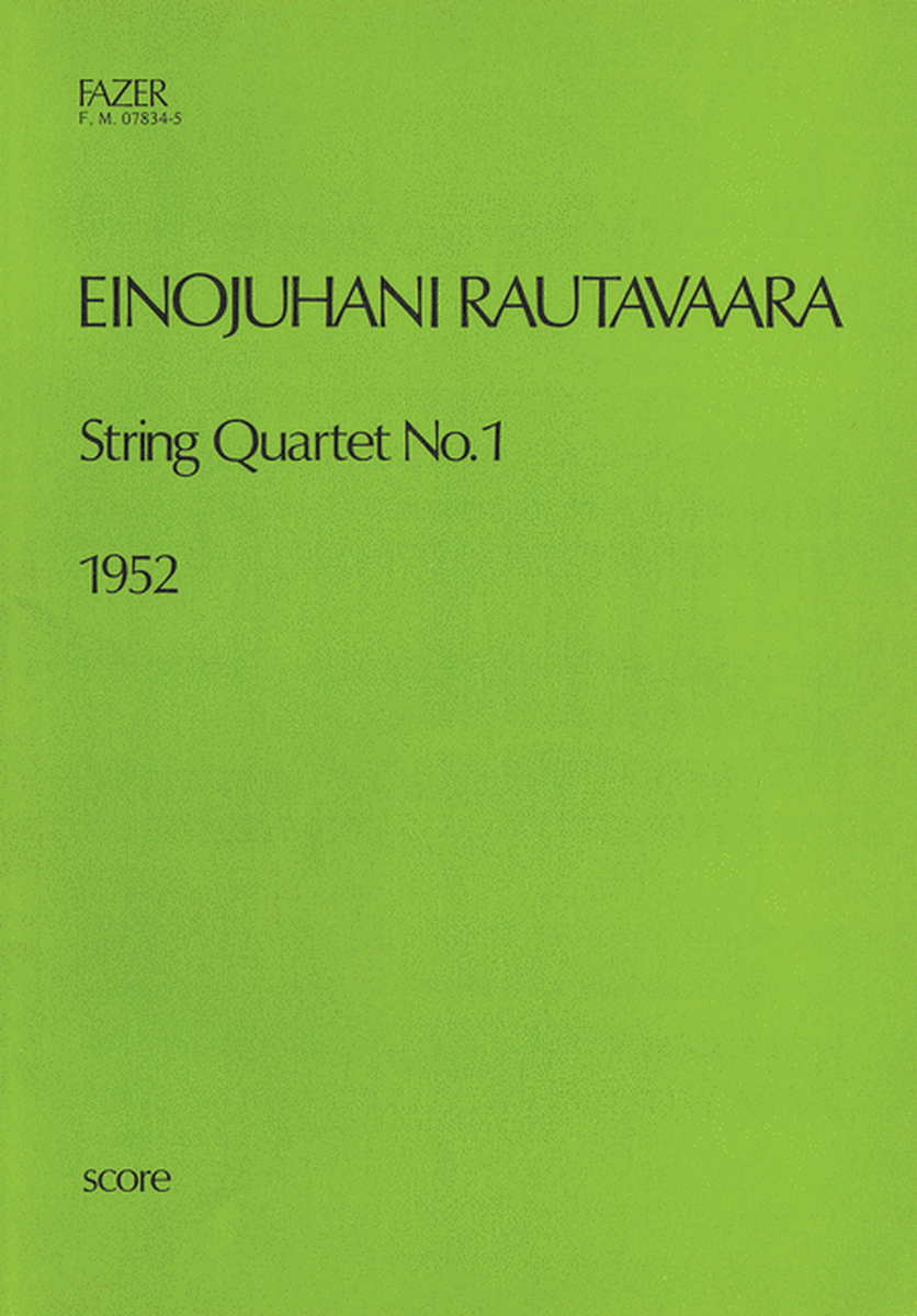 String Quartet No. 1 (1952)