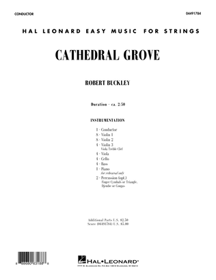 Book cover for Cathedral Grove - Conductor Score (Full Score)