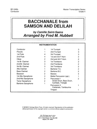 Bacchanale from "Samson and Delilah"