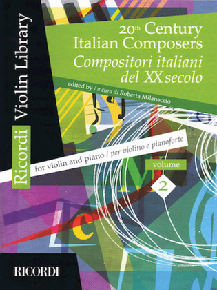 Book cover for 20th Century Italian Composers