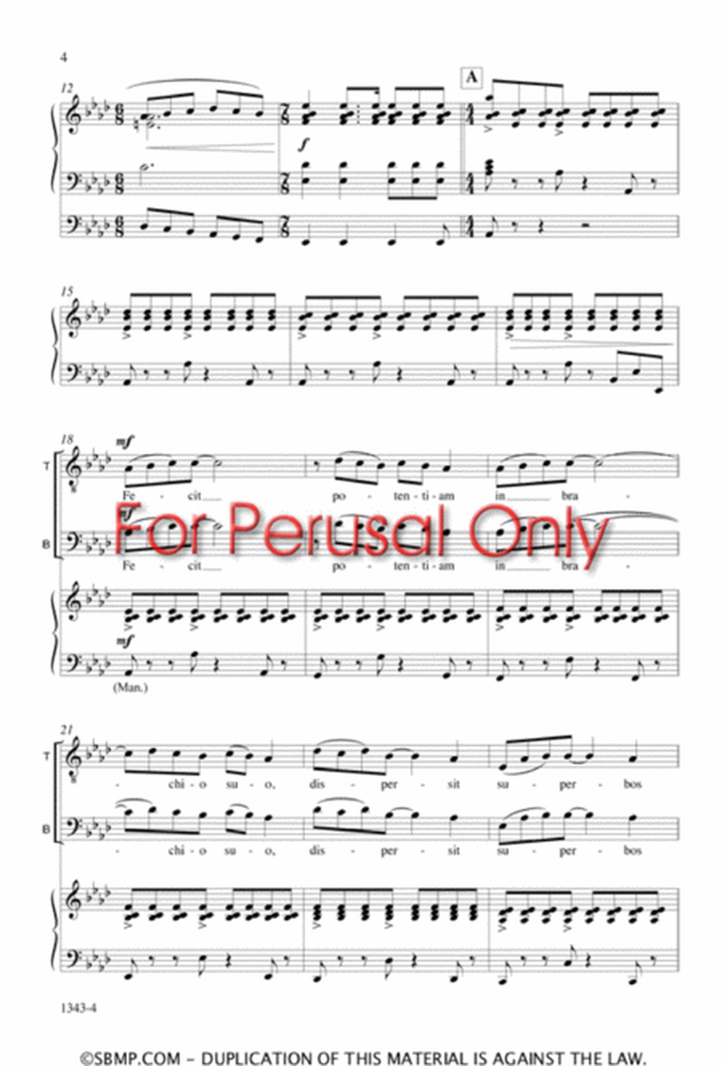 Fecit potentiam - SATB Octavo