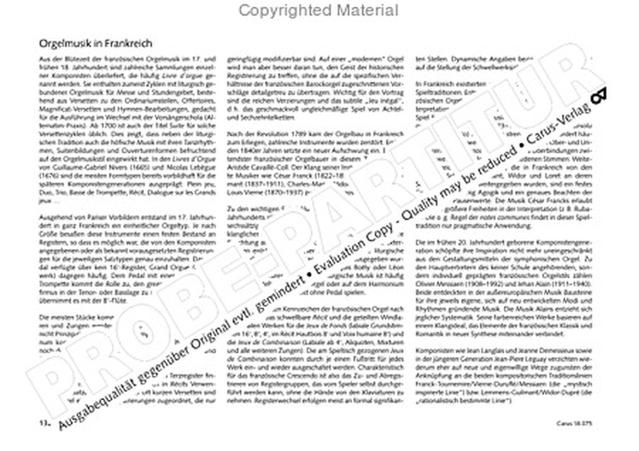 Freiburger Orgelbuch: Stammteil