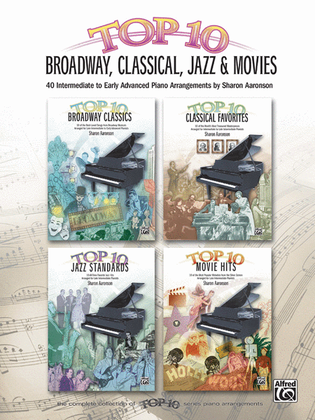 Book cover for Top 10 Broadway, Classical, Jazz & Movies