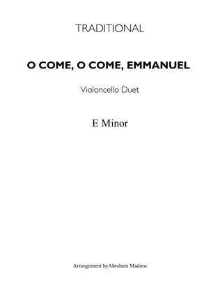 Book cover for O Come, O Come, Emmanuel Violoncello Duet-Score and Parts