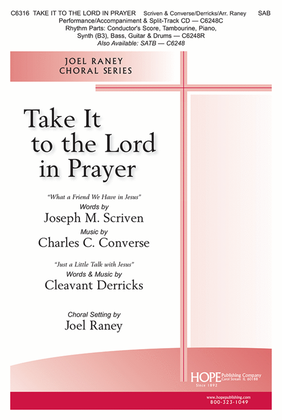 Book cover for Take It to the Lord in Prayer