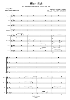 Silent Night (For Choir with String Quartet accompaniment)