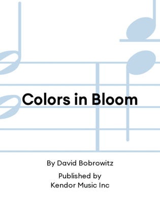 Book cover for Colors in Bloom