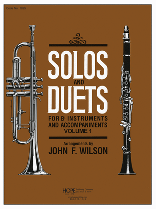 Book cover for Solos and Duets - for Bb Instruments and Accompaniments (Volume I)