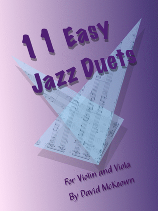 Book cover for 11 Easy Jazz Duets for Violin and Viola