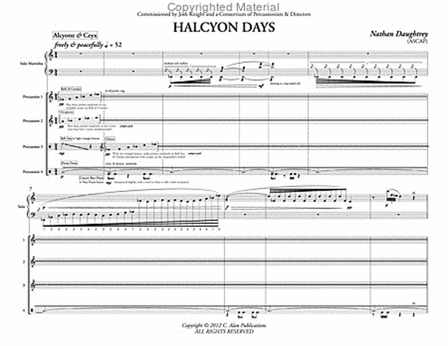 Halcyon Days (score & parts) image number null