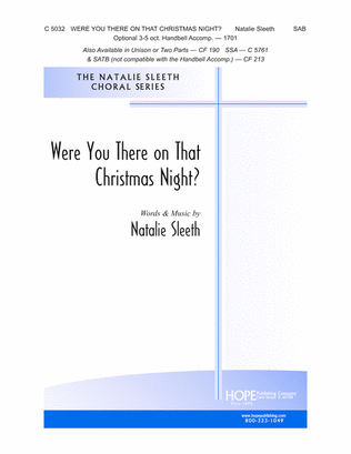 Book cover for Were You There on That Christmas Night?