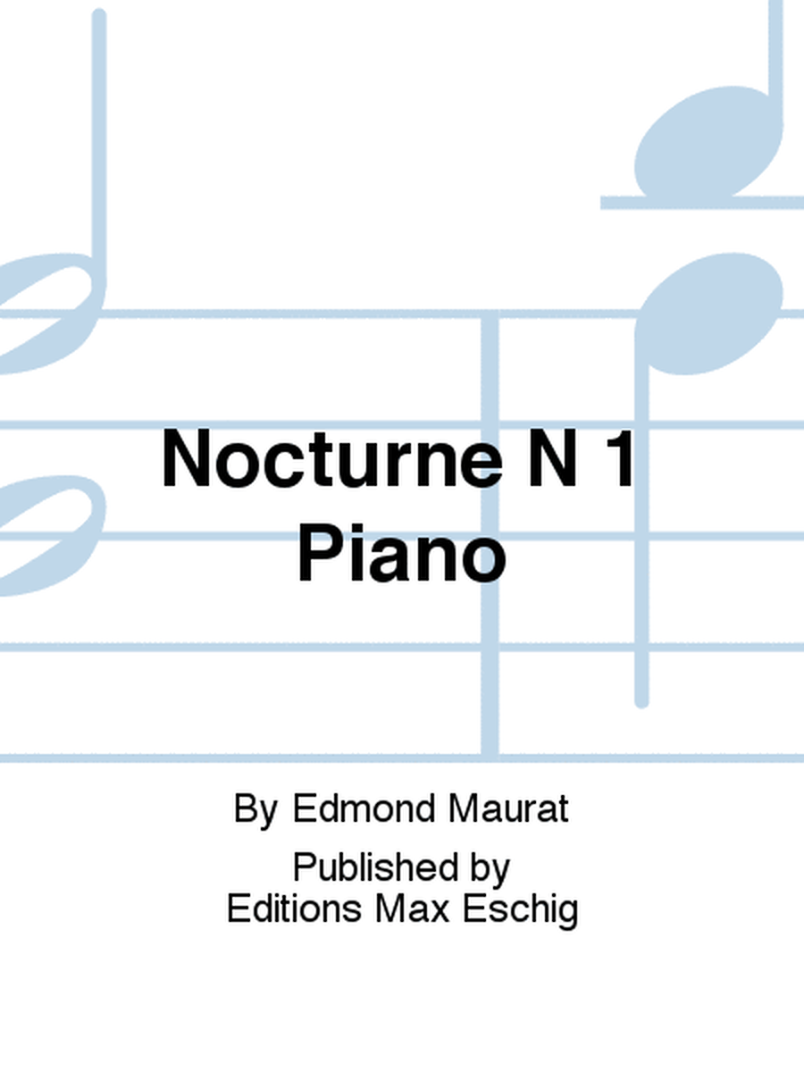 Nocturne N 1 Piano