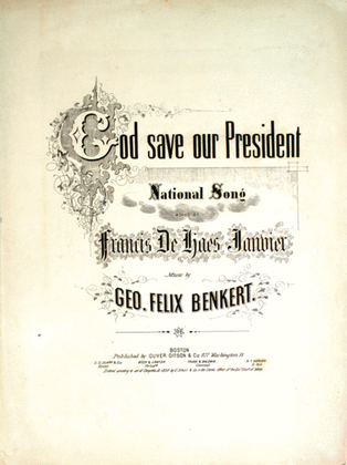 Book cover for God Save Our President. National Song