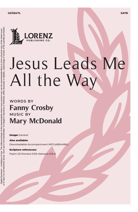 Book cover for Jesus Leads Me All the Way