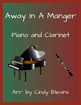Book cover for Away In a Manger, for Piano and Clarinet
