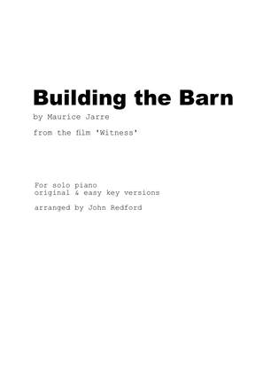 Book cover for Building The Barn