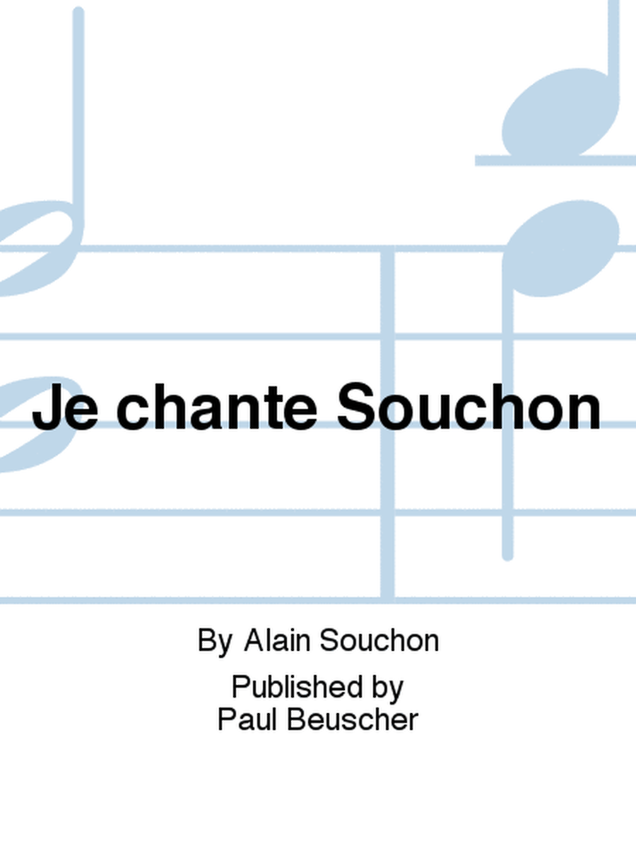 Je chante Souchon