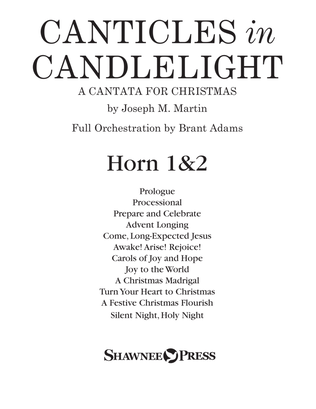 Book cover for Canticles in Candlelight - F Horn 1,2