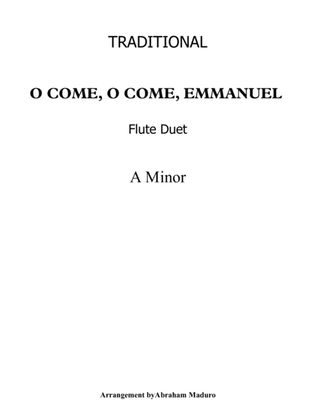 Book cover for O Come O Come Emmanuel Flute Duet-Score and Parts