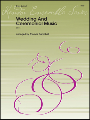 Book cover for Wedding And Ceremonial Music